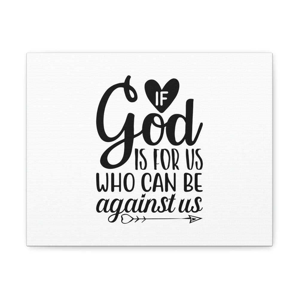 Scripture Walls If God Is For Us Romans 8:31 Arrow Heart Christian Wall Art
